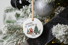 Load image into Gallery viewer, Fox Baby&#39;s First Christmas Ornament, Baby Boy Gift Personalized, Woodland Baby Ornament
