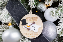 Load image into Gallery viewer, Funny Merry Christmas to the One Who Puts Up with My Meltdowns Christmas Ornament, Best Friend Ornament, Gift for Boyfriend or Husband
