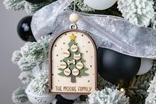 Load image into Gallery viewer, Personalized Family Christmas Tree Ornament, Custom Gift for Family or Grandparents
