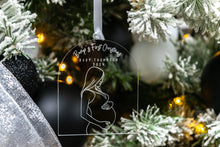 Load image into Gallery viewer, Clear Bumps First Christmas Pregnancy Announcement, Baby Announcement Ornament,  Pregnancy Reveal
