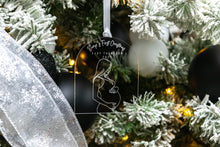 Load image into Gallery viewer, Clear Bumps First Christmas Pregnancy Announcement, Baby Announcement Ornament,  Pregnancy Reveal
