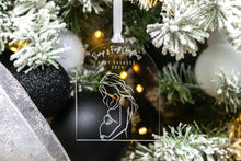 Load image into Gallery viewer, Clear Acrylic Baby Bumps First Christmas Pregnancy Announcement Ornament, Gift for Expecting Parents, Christmas Baby Announcement
