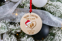 Load image into Gallery viewer, 3D Merry Christmas Mommy and Daddy Ornament, Gift for Expecting Parents
