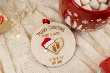 Load image into Gallery viewer, 3D Merry Christmas Mommy and Daddy Ornament, Gift for Expecting Parents
