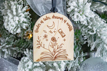 Load image into Gallery viewer, Wood Reader of Tales Dreamer of Worlds Book Lover Ornament, Bookish Gift for Readers
