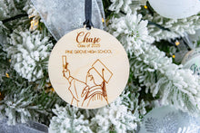 Load image into Gallery viewer, Wood Personalized Graduation Ornament, High School or College Graduation Gifts for Him
