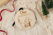 Load image into Gallery viewer, Wood Personalized Graduation Ornament, High School or College Graduation Gifts for Him
