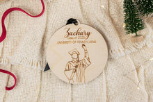 Load image into Gallery viewer, Wood Personalized Graduation Ornament, High School or College Graduation Gifts for Him
