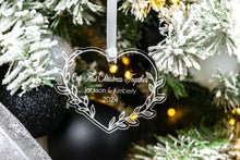 Load image into Gallery viewer, Acrylic Leafy Heart First Christmas Together Ornament, Gift for Girlfriend
