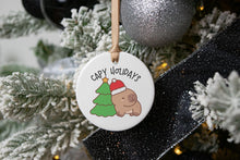 Load image into Gallery viewer, Capy Holidays Capybara Christmas Ornament, Capybara Lover Gift
