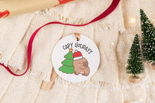 Load image into Gallery viewer, Capy Holidays Capybara Christmas Ornament, Capybara Lover Gift
