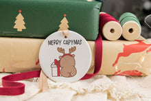 Load image into Gallery viewer, Merry Capymas Capybara Christmas Ornament, Capybara Lover Gift
