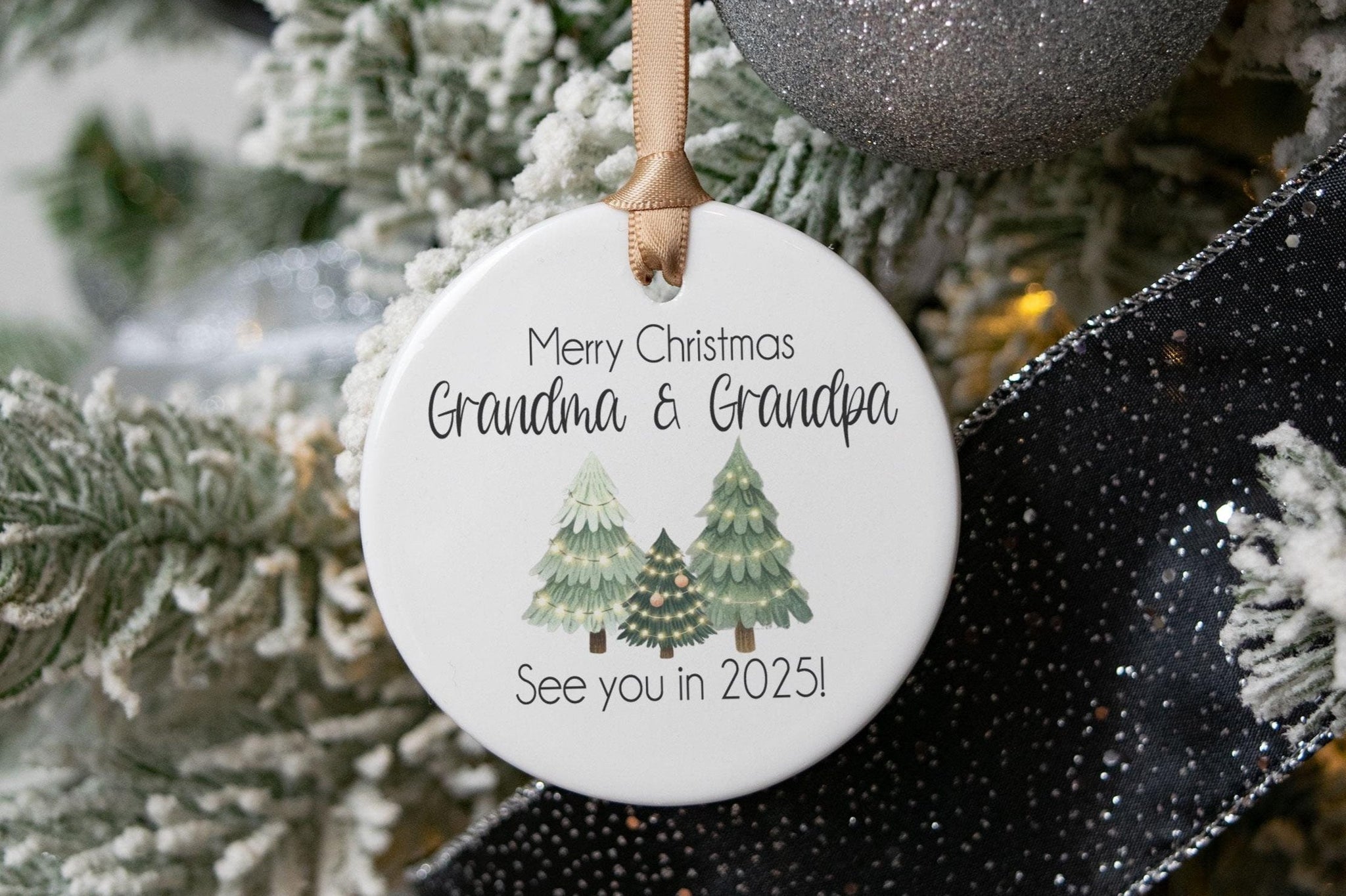 Pregnancy Announcement Ornament, Christmas Baby Announcement to