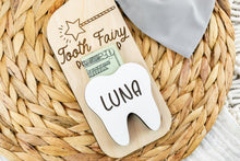 Load image into Gallery viewer, Tooth Fairy Kit with Money Holder Door Hanger and Bag and Baby Tooth Keepsake Box
