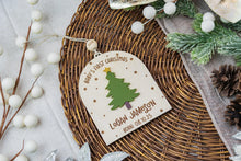Load image into Gallery viewer, Personalized Baby&#39;s First Christmas Ornament, Custom Newborn Ornament, Baby Christmas Ornament, Gift for Baby, Keepsake for New Parents
