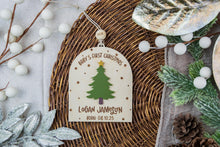 Load image into Gallery viewer, Personalized Baby&#39;s First Christmas Ornament, Custom Newborn Ornament, Baby Christmas Ornament, Gift for Baby, Keepsake for New Parents
