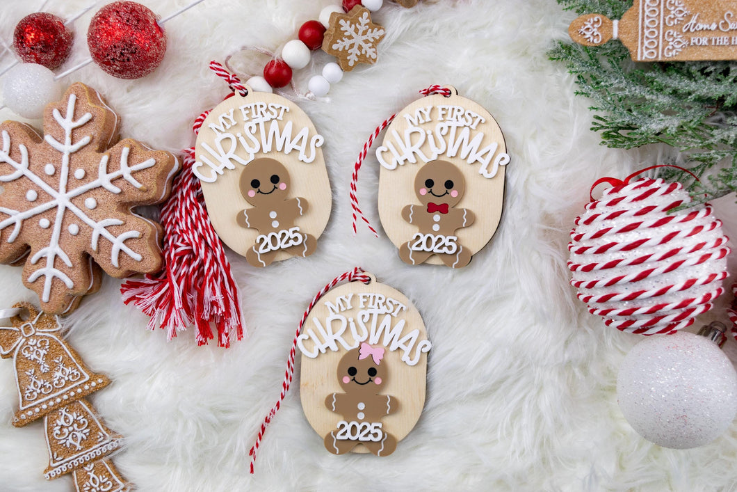 My First Christmas Ornament, Gingerbread Newborn Baby Ornament