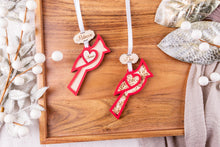 Load image into Gallery viewer, Cardinal Ornament, Personalized Memorial Ornament, Remembrance Ornament, Sympathy Gift, Multiple Customization Options
