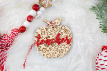 Load image into Gallery viewer, Teacher Ornament, Teacher Christmas Gifts, Teacher Appreciation Gift, Thank You Gift
