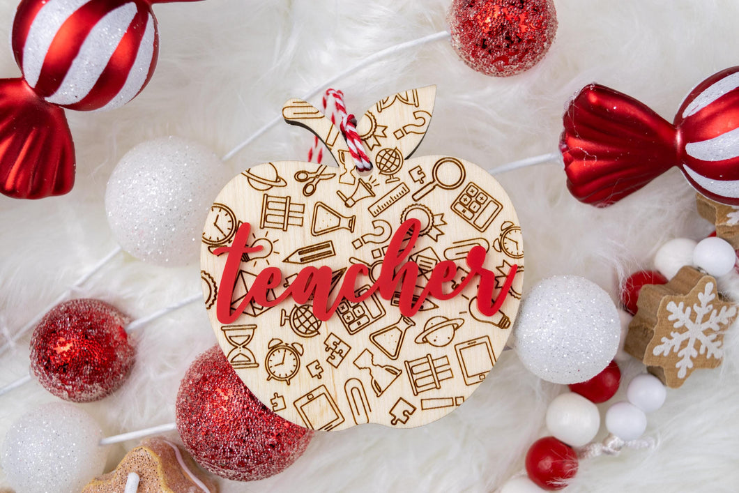 Teacher Ornament, Teacher Christmas Gifts, Teacher Appreciation Gift, Thank You Gift