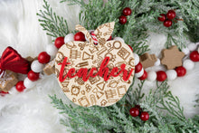 Load image into Gallery viewer, Teacher Ornament, Teacher Christmas Gifts, Teacher Appreciation Gift, Thank You Gift
