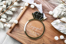 Load image into Gallery viewer, Personalized Engagement Ring Ornament, Our First Christmas Engaged, Personalized Engagement Gifts
