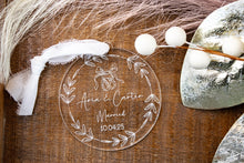 Load image into Gallery viewer, Personalized Acrylic ‘Married’ Ornament – Wedding Gift | First Christmas as a Married Couple
