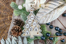 Load image into Gallery viewer, Personalized Family Christmas Ornament | Custom Family Tree Ornament | Grandparent Ornament Gift | Family Name Ornament
