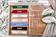 Load image into Gallery viewer, Custom Our First Christmas Together Ornament, Our First Christmas Married, Personalized Couple Ornament,  Multiple Color and Ribbon Options
