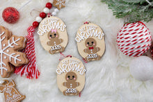 Load image into Gallery viewer, My First Christmas Ornament, Gingerbread Newborn Baby Ornament
