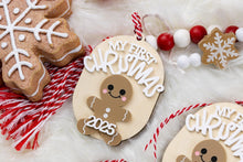 Load image into Gallery viewer, My First Christmas Ornament, Gingerbread Newborn Baby Ornament
