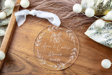 Load image into Gallery viewer, Personalized Acrylic ‘Married’ Ornament – Wedding Gift | First Christmas as a Married Couple
