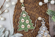 Load image into Gallery viewer, Personalized Family Christmas Ornament | Custom Family Tree Ornament | Grandparent Ornament Gift | Family Name Ornament
