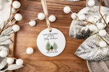 Load image into Gallery viewer, Last Christmas as Two Ornament | Expecting Parents Gift | Pregnancy Announcement Ornament | Baby Keepsake | New Parents Gift
