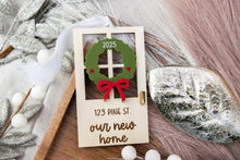 Load image into Gallery viewer, Personalized Our First Home Ornament | New Home Ornament | First Christmas in Our New Home | Realtor Closing Gift
