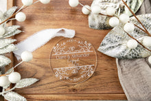 Load image into Gallery viewer, Personalized Engaged Ornament | Custom Engagement Ornament | Our First Christmas Engaged Gift | Bride to Be Gift for Couple
