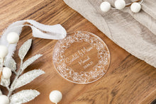 Load image into Gallery viewer, Personalized Married Ornament | Custom Wedding Ornament for Couple | Newlywed Ornament | Bride and Groom Gift
