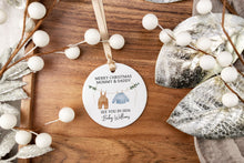 Load image into Gallery viewer, Merry Christmas Mommy &amp; Daddy Ornament, Personalized Christmas Gift for New Parents, Gift for Expecting Parents
