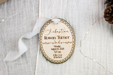 Load image into Gallery viewer, Personalized Baby Birth Stats Ornament, Baby's First Christmas Ornament 2026, Gift for Parents and Grandparents, Many Acrylic Color Options
