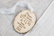 Load image into Gallery viewer, Personalized Baby Birth Stats Ornament, Baby's First Christmas 2026, Gift for Parents and Grandparents

