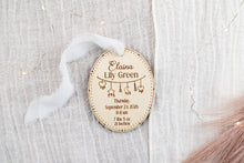 Load image into Gallery viewer, Personalized Baby Birth Stats Ornament, Baby's First Christmas 2026, Gift for Parents and Grandparents
