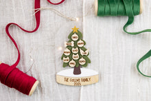 Load image into Gallery viewer, Personalized Family Name Christmas Tree Ornament, Custom Grandparent Ornament Gift 2026
