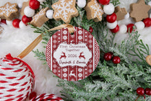 Load image into Gallery viewer, Personalized First Christmas Together Ornament, New Couple Ornament, Custom Gift for Boyfriend or Girlfriend
