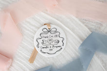 Load image into Gallery viewer, Personalized Happily Ever After Swan Wedding Ornament, Newlywed Gift for Couples, First Christmas Married
