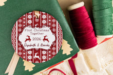 Load image into Gallery viewer, Personalized First Christmas Together Ornament, New Couple Ornament, Custom Gift for Boyfriend or Girlfriend
