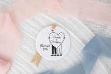 Load image into Gallery viewer, Personalized Married Ornament, First Christmas Married, Custom Newlywed Ornament, Bride and Groom, Two Brides or Two Grooms Design
