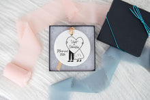 Load image into Gallery viewer, Personalized Married Ornament, First Christmas Married, Custom Newlywed Ornament, Bride and Groom, Two Brides or Two Grooms Design
