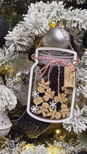 Load and play video in Gallery viewer, Personalized Gingerbread Shaker Family Christmas Ornament
