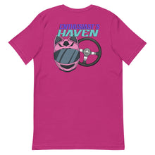 Load image into Gallery viewer, Enthusiast&#39;s Haven Purple Logo T- Shirt
