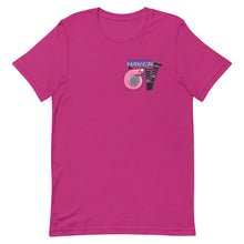 Load image into Gallery viewer, Enthusiast&#39;s Haven Purple Logo T-Shirt Turbo Back Version
